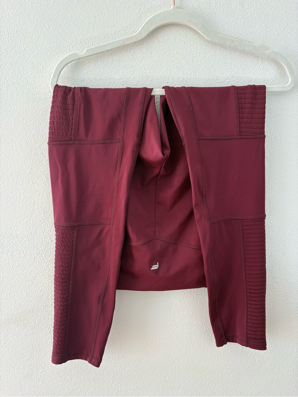 Fabletics Deep Wine High-Rise Biker Shorts